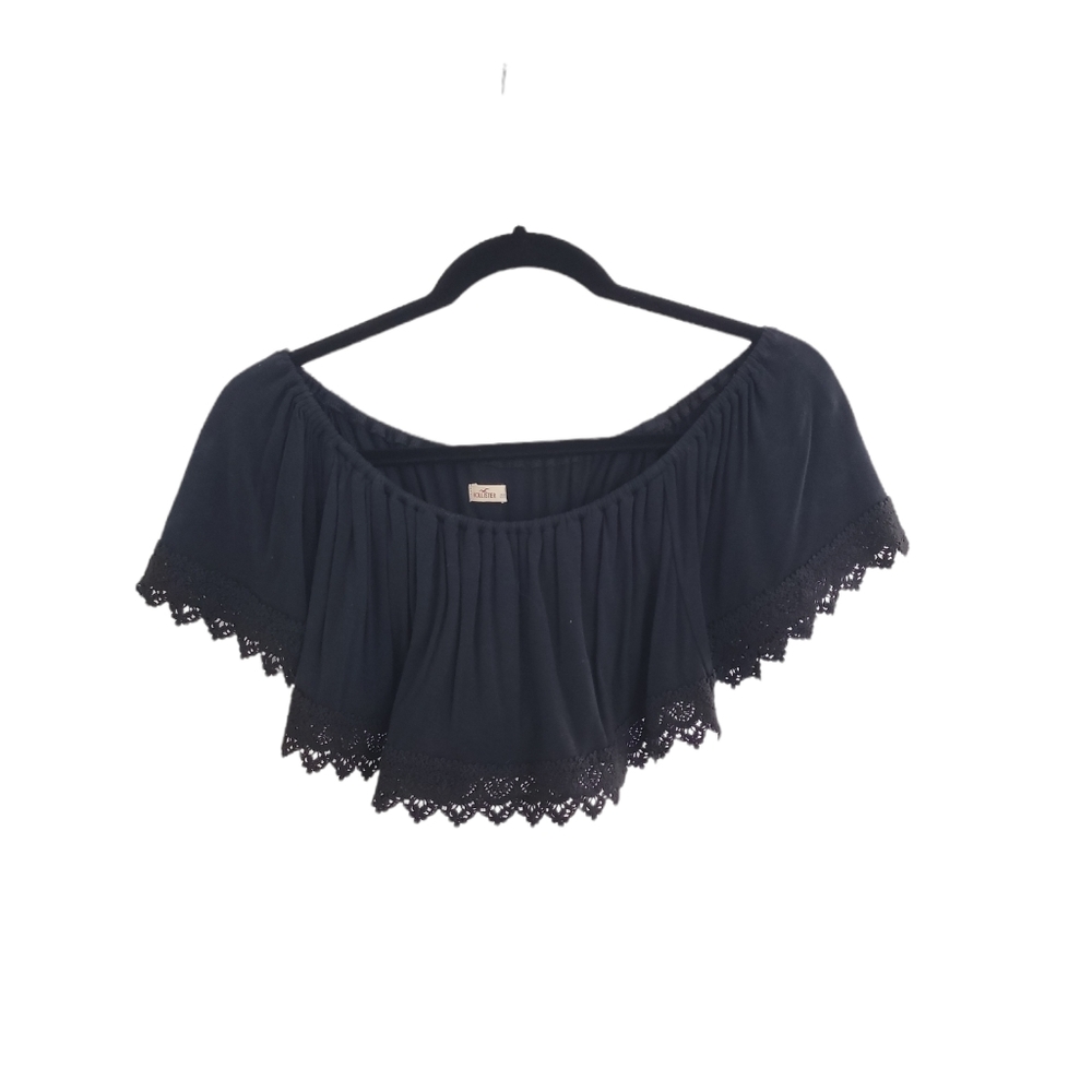 Hollister black crop top